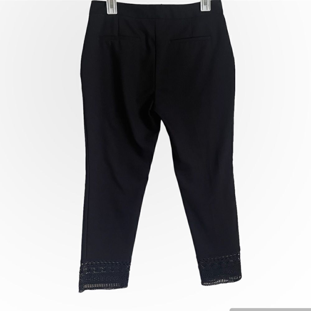 ZARA Black Crochet Straight Pant Medium - Picture 5 of 13